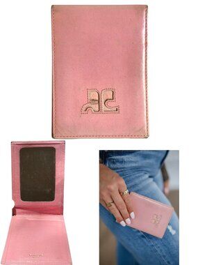 RARE BALLET PINK VTG. Y2K COURREGES PARIS ID HOLDER